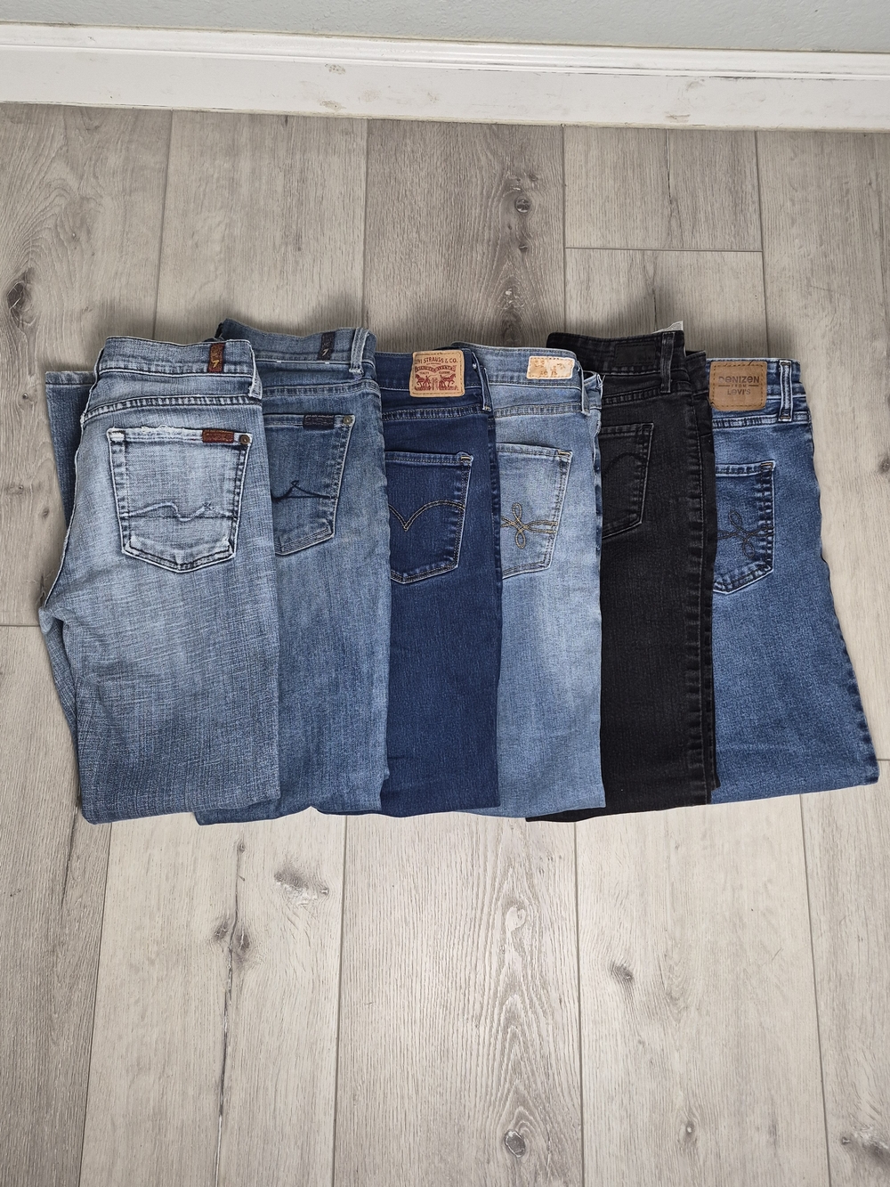 Levi's Women's  Blue and Black Denim Jeans Pack - Multiple Styles and size